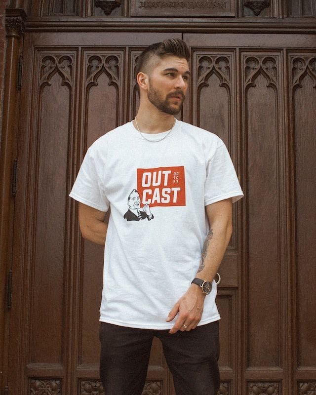 Image of product Out Cast white T-shirt